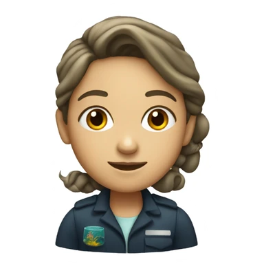 marine biologist that is a girl sticker