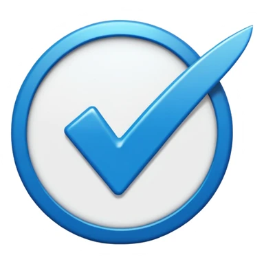 I want a blue background and a white checkmark inside it emoji which I will call the "Fake Roblox Verified Badge Emoji" and the blue background should be square and it should be the "🟦" emoji being the background sticker