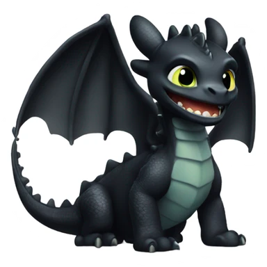 Toothless the dragon cute sticker