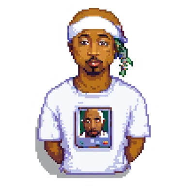 репер 2Pac, no background sticker