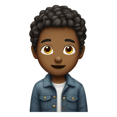 boy with cute look sticker