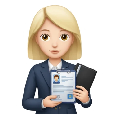 front documents and personal license sticker