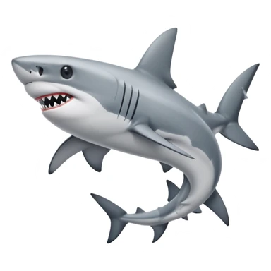 Shark wearing Nike shoes sticker