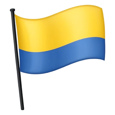Uma bandeira de país tipo da Ucrânia mais em vez da cor azul vc coloca a cor preta onde fica o azul sticker