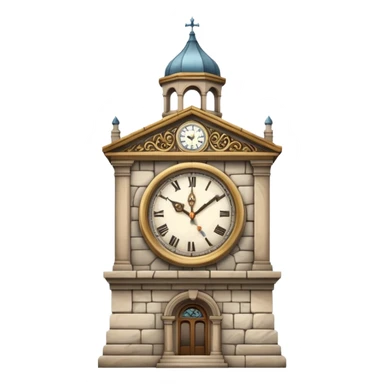 make an emoji which are a clock tower sticker