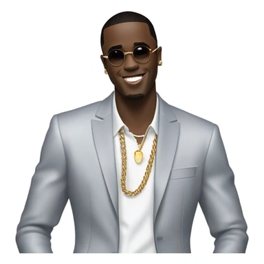 justin bieber with diddy sticker