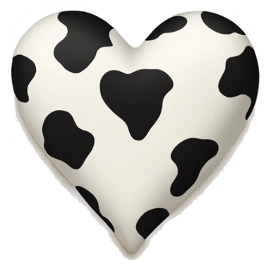 Cowprint heart sticker
