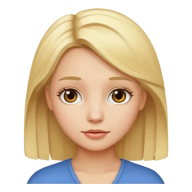 Girl blond sticker