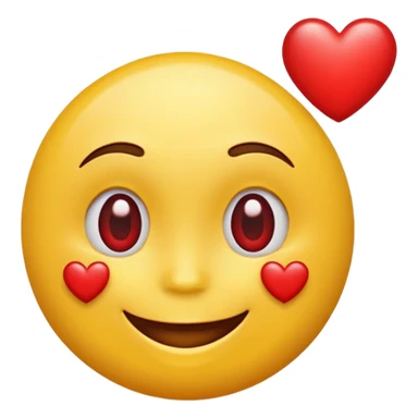 smiling face with a heart nearby sticker