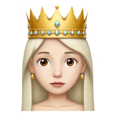 White crown skinny sticker