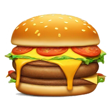 Burger with pizza inside easy sticker