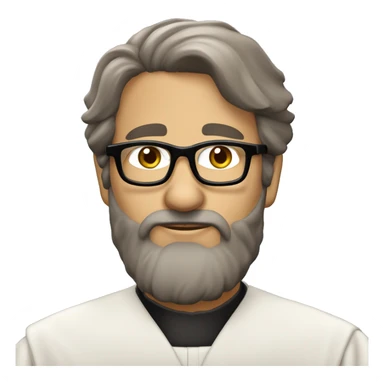 Sacerdote católico moreno con barba y gafas, poco pelo, gafas depasta, pelo moreno sticker