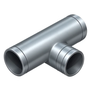 A silvery iron metal pipe sticker