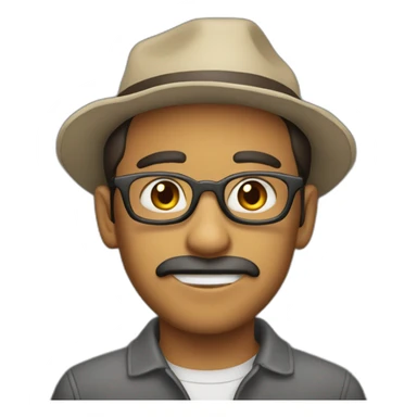 Chico con cigarrio sticker