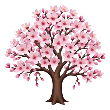 Cute Sakura cherry blossom tree  sticker