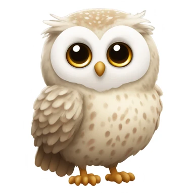 Cute owl sticker