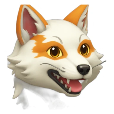 Kitsune fruit sticker