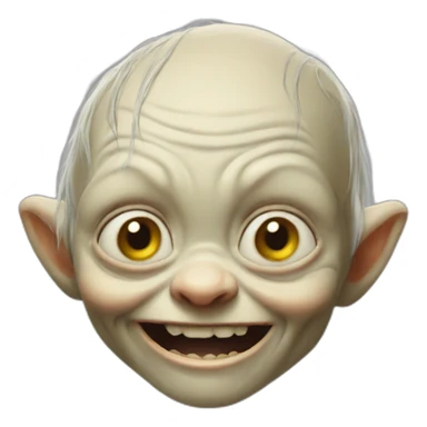 happy gollum sticker