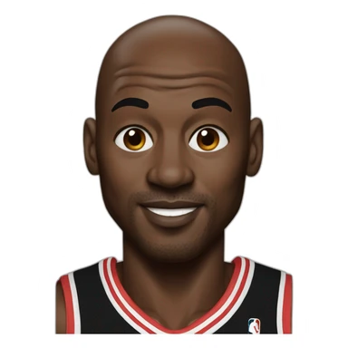 realistic Michael Jordan sticker