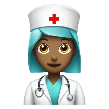 bot with nurse hat sticker