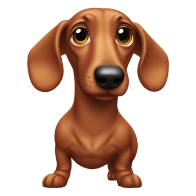 Sausage dog sniffing bum sticker