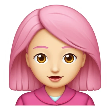 Kuş bakışından görünen üzerinde alev bulunan pembe bir mum çiz sticker