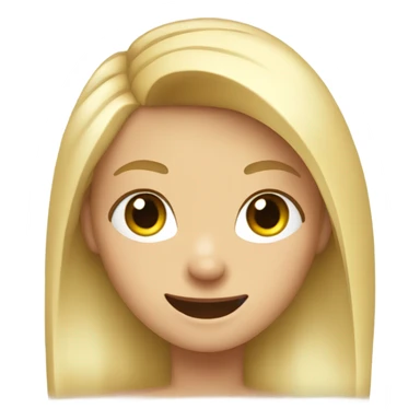 a girl with blonde ponytail thumbs up   sticker