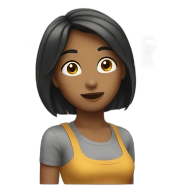 thirsty girl sticker