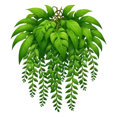 tropical jungle lianas hanging sticker