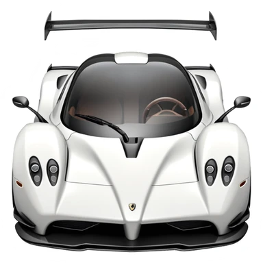 White PAGANI BC sticker