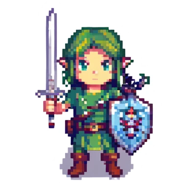 links sword in zelda  sticker