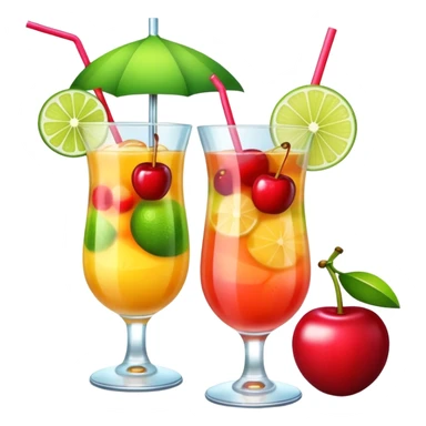 Tropical drinks in Cabo sticker
