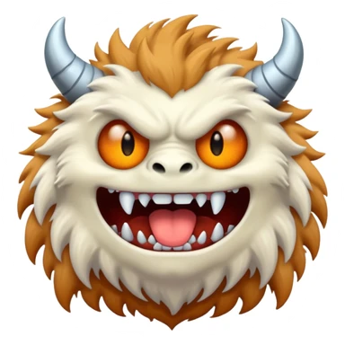 White monster can sticker