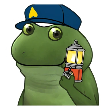 Camping on lake sticker