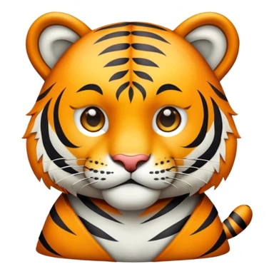 Tiger in costume  sticker
