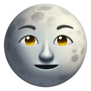 moon face sticker