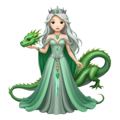 mother of dragons, fantasy queen with small dragons sticker