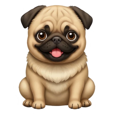 Pug playing sticker