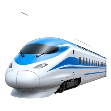 High-Speed Train (Shinkansen) - JR East (Model Year: 2021) (Iconic colour: White with blue) sticker