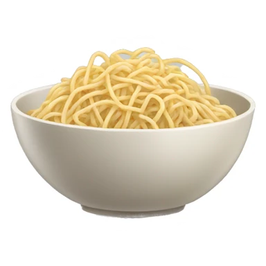 Big bowl of thin noodles sticker