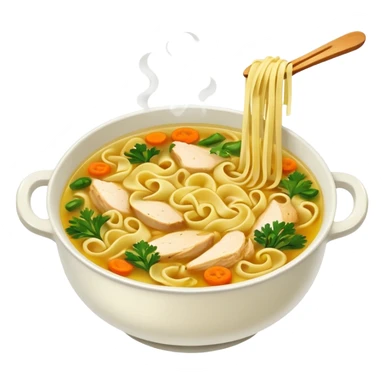 chicken noodles sticker