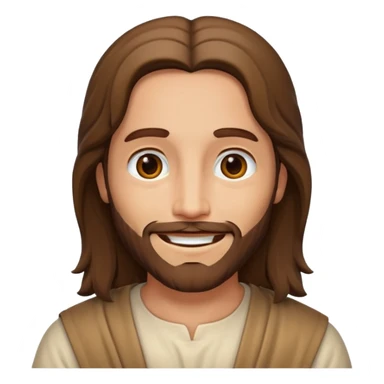 Jesus smiling sticker