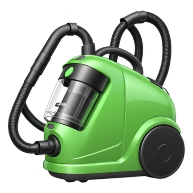 green vacuum cleaner sticker