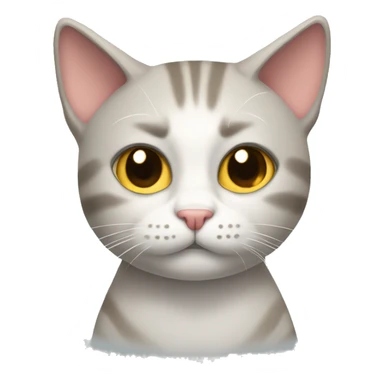 Gato con la boca abierta sticker