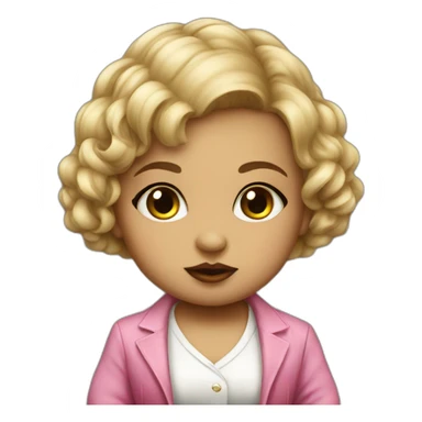 Italian mobster baby girl sticker