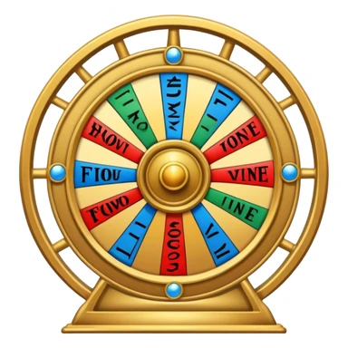 Tarot card with wheel of fortune on it sticker