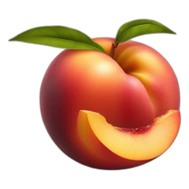 nectarine with a slap mark sticker