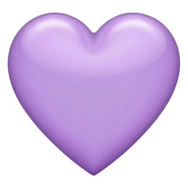 Light purple heart emoji sticker