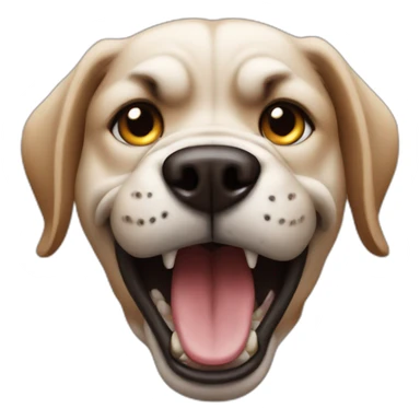 angry dog lue sticker