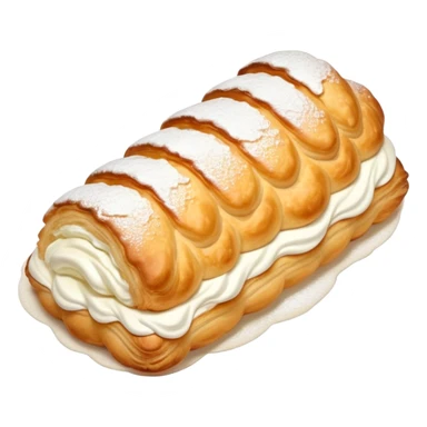 angel wing cream puff pastry  sticker